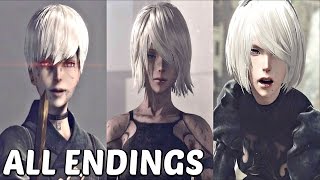 Characters and Voice Actors  Nier Automata English and Japanese [upl. by Ellesij]