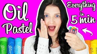 How to Use Oil Pastels for Beginners in 5 MINUTES 🎈🎈🎈 [upl. by Einreb]