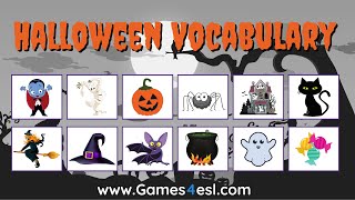 Halloween Vocabulary For Kids [upl. by Audi749]