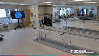 Physical Therapy Gym Virtual Tour  Methodist Hospital Inpatient Rehabilitation Center [upl. by Retloc]