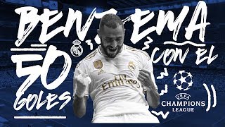 Karim Benzema  ALL 50 Champions League goals at Real Madrid [upl. by Dlonyar]