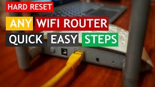 HOW TO RESET ANY WIFI ROUTER [upl. by Gievlos]