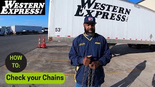 Load Securement Equipment  Chains [upl. by Elockin]