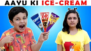 AAYU KI ICE CREAM  Moral Story for kids  Funny Hindi Stories  Aayu and Pihu Show [upl. by Bidget872]