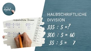 Halbschriftliche Division  4 Klasse inkl Arbeitsblatt [upl. by Kuska]