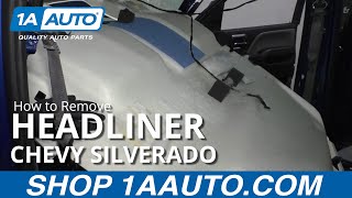 How to Remove Headliner 1419 Chevy Silverado [upl. by Brina309]