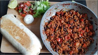 Easy Loaded Beef and Bean Burrito  Recipe Better than Taco Bell Annies Kitchen [upl. by Uhp630]