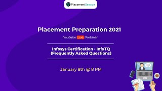 Infosys Certification InfyTQ  Frequently Asked Questions  PlacementSeason [upl. by Idnaj]