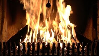 Burning Fireplace with High Quality Crackling Fire Sounds Real Time Full HD Recording [upl. by Namor362]