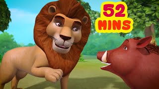 शेर और सूअर की कहानी  Hindi Stories Collection for Kids  Infobells [upl. by Idissak759]