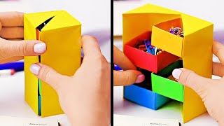 INCREDIBLE PAPER HACKS  Creative Paper Crafts For Everyone [upl. by Harlow]