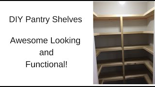 DIY Shelves for a Pantry [upl. by Wera]