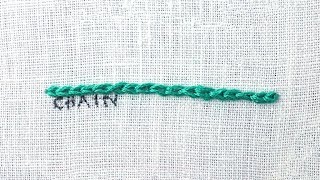 How to do a Chain Stitch [upl. by Araet]