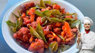 Cauliflower chilli in tamil KYT KITCHEN [upl. by Amekahs825]