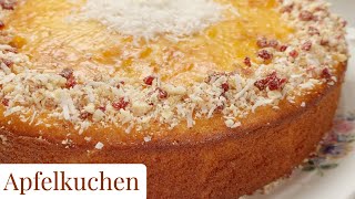 The German Apple Cake Recipe  Apfelkuchen APfelKUKen [upl. by Illa]