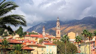 One day in Menton France French Riviera 4K videoturystaeu [upl. by Allemat880]