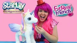 FurReal Friends StarLily My Magical Unicorn  TOY REVIEW  KiMMi THE CLOWN [upl. by Buyers]