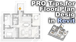 Floor Plan Design in Revit Tutorial 5 PRO Tips [upl. by Bouchier]