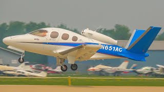 4K Oshkosh Rapid Fire Departures Plane Spotting at EAA Airventure 2021 [upl. by Everson789]