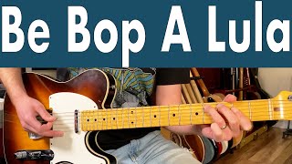 Gene Vincent Be Bop A Lula Guitar Lesson  Tutorial  TABS [upl. by Aenat]