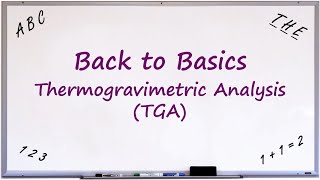 Back to Basics Thermogravimetric Analysis TGA [upl. by Drarreg]