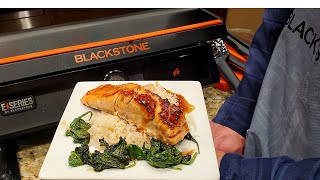 NEW Blackstone ESeries Electric Griddle  Sesame Teriyaki Salmon [upl. by Tsnre]