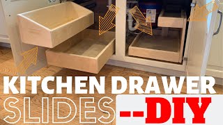 DIY Kitchen Drawers  Slides [upl. by Bever]