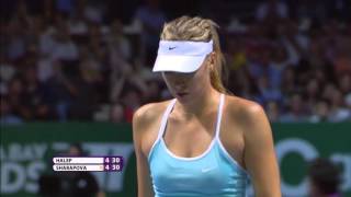 Maria Sharapova 2015 WTA Finals Hot Shot [upl. by Aroel]