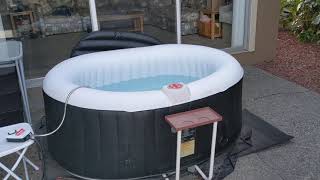 Inflatable Hot Tub Heating Hack [upl. by Nosro]