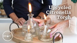 Upcycled Citronella Torches  Party 101 [upl. by Howlond674]