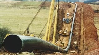 Mighty Machines Laying Down the Pipeline [upl. by Nivag]