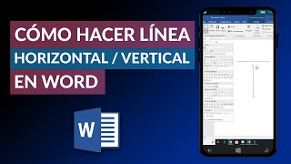 Cómo Hacer Líneas Rectas Verticales y Horizontales en Word [upl. by Prue]