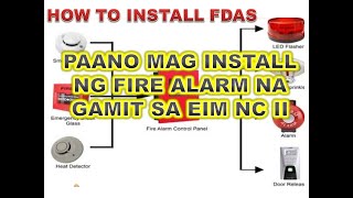 HOW TO INSTALL FIRE ALARM SYSTEM FDAS [upl. by Lilla790]