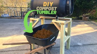 DIY Compost Tumbler  PART 1  Building The Frame [upl. by Muslim]