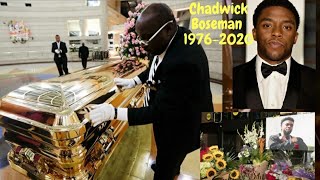 Chadwick Boseman Funeral Service  Open Casket HD [upl. by Alaikim]