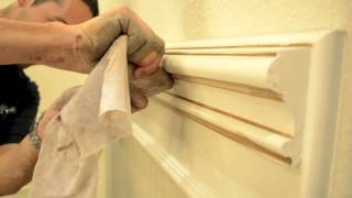 How to Glaze Architectural Moulding  Faux Finish [upl. by Uv95]