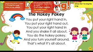 The Hokey Pokey 51Talk song with Lyrics  Joanna Jones [upl. by Roose510]