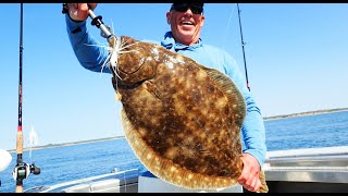 147Pound Fluke Flounder Fish Of A Lifetime [upl. by Iatnahs381]