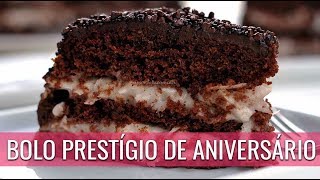 BOLO PRESTÍGIO PARA ANIVERSÁRIO FÁCIL SEM GLÚTEN SEM LACTOSE [upl. by Haldas]