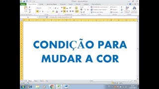 Formatação CONDICIONAL em Planilha Excel  Alterar COR do TEXTO Conforme Condição [upl. by Kaenel322]