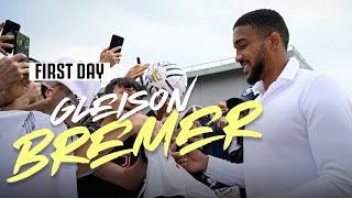 BREMERS FIRST DAY AT JUVENTUS  WelcomeBremer [upl. by Ytte]