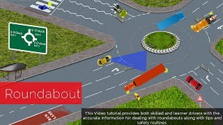 UK ROUNDABOUT RULES DRIVING LESSON ACCORDING TO HIGHWAY RULES PASS YOUR DRIVING TEST [upl. by Ecined]