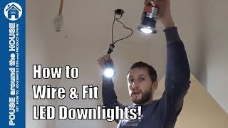 How to install downlightersdownlights LED downlight installation [upl. by Unity]