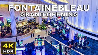 4K HDR Fontainebleau Las Vegas Grand Opening Walk [upl. by Puff]