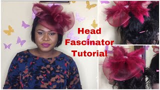 Head Fascinator Tutorial  DeyshawlahTV [upl. by Broddie]