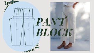 Make Pants that FIT from Scratch  Trouser Block Tutorial  LYDIA NAOMI [upl. by Avenej220]