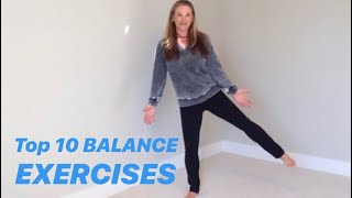 TEN BEST BALANCE EXERCISES from Physical Therapist [upl. by Ninetta]