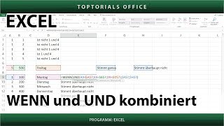 WENN und UND kombiniert Excel [upl. by Leipzig263]