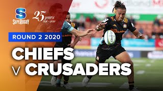 Super Rugby 2020  Chiefs v Crusaders  Rd 2 Highlights [upl. by Ardnauqal]