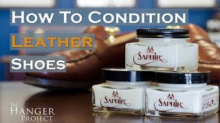 How To Condition Leather Shoes [upl. by Baskett646]